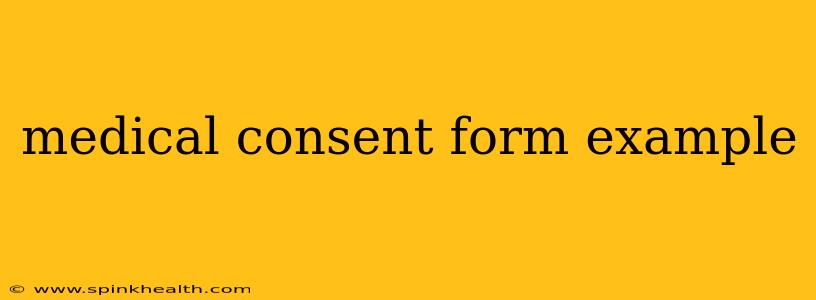 medical consent form example