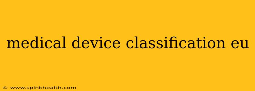 medical device classification eu