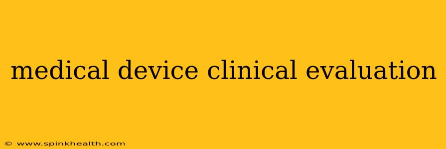 medical device clinical evaluation
