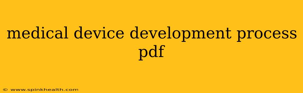 medical device development process pdf
