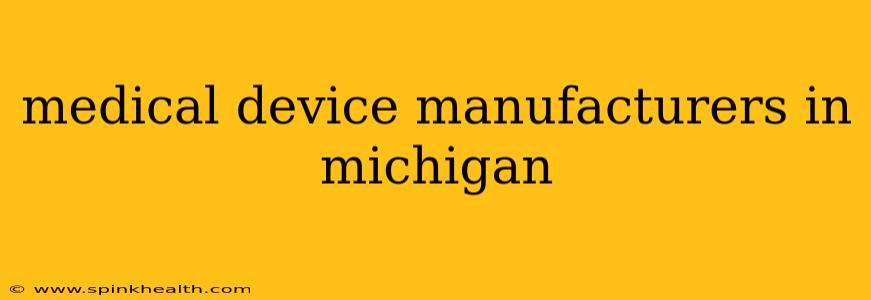 medical device manufacturers in michigan