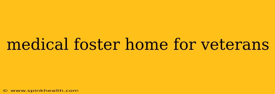 medical foster home for veterans