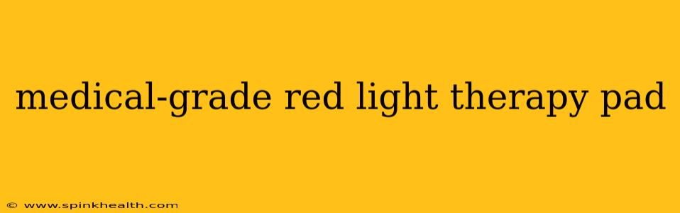 medical-grade red light therapy pad