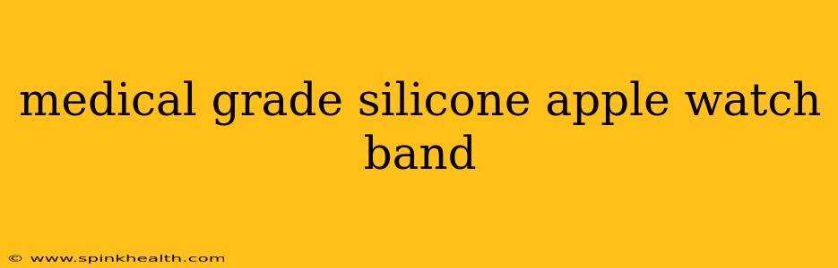 medical grade silicone apple watch band