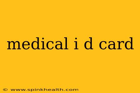 medical i d card