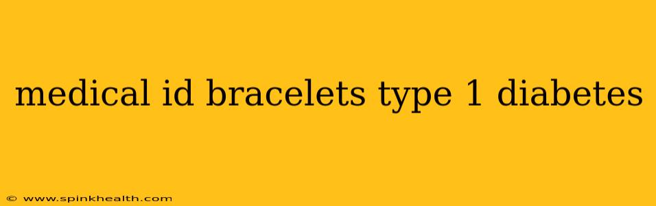 medical id bracelets type 1 diabetes
