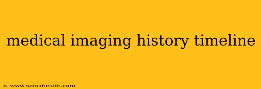 medical imaging history timeline