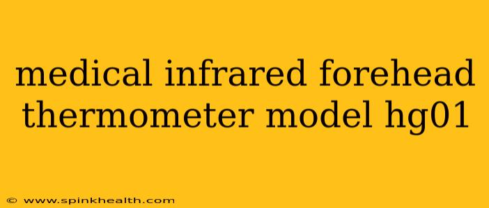 medical infrared forehead thermometer model hg01
