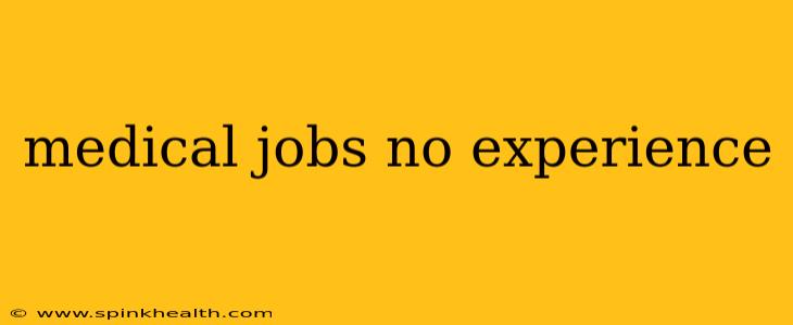 medical jobs no experience
