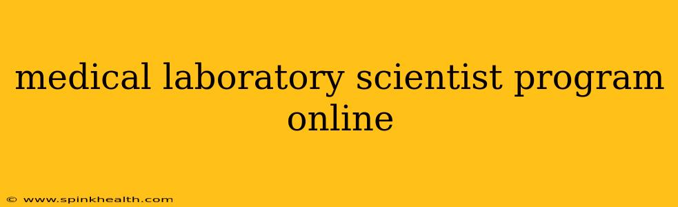 medical laboratory scientist program online