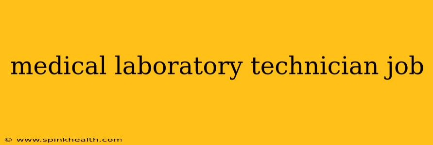 medical laboratory technician job