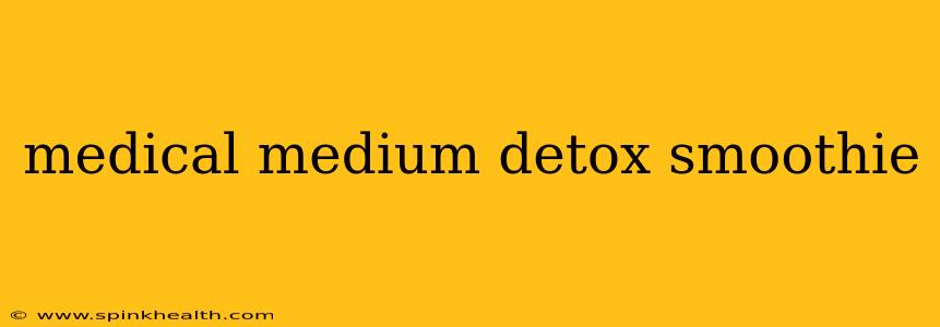 medical medium detox smoothie