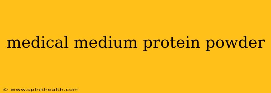 medical medium protein powder
