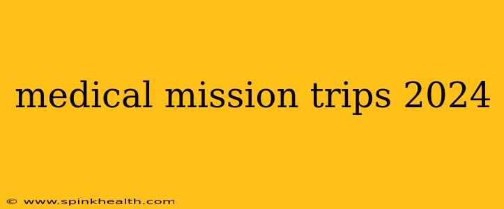 medical mission trips 2024