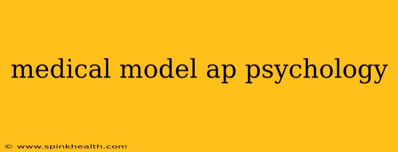 medical model ap psychology