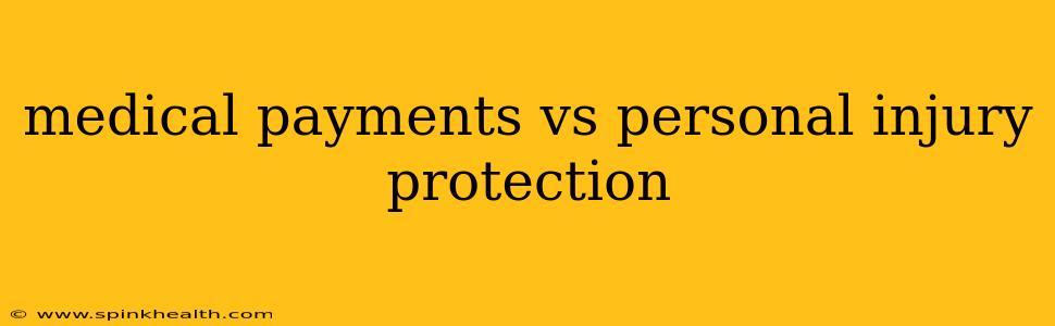 medical payments vs personal injury protection