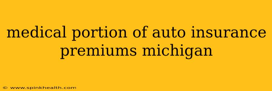 medical portion of auto insurance premiums michigan