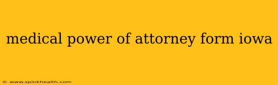 medical power of attorney form iowa