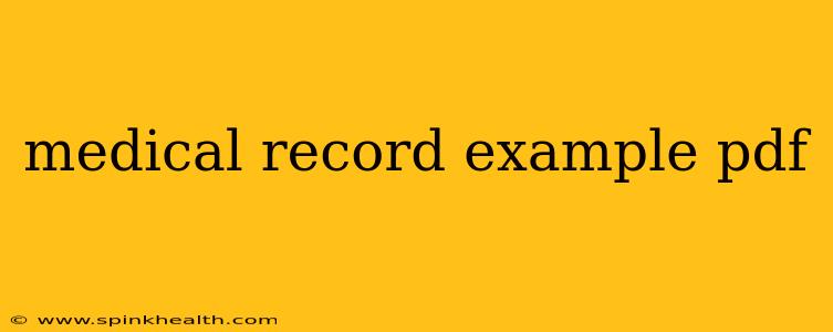 medical record example pdf