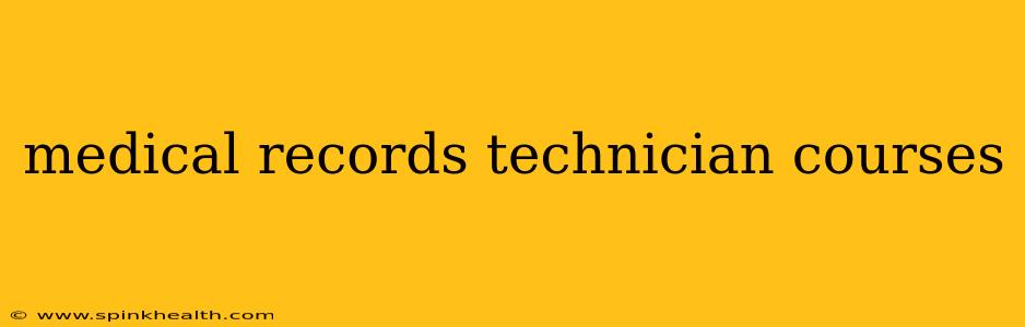medical records technician courses