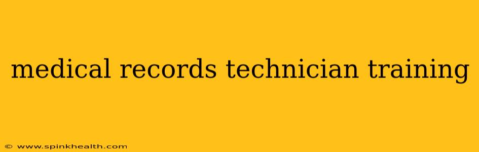medical records technician training