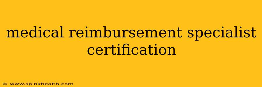 medical reimbursement specialist certification