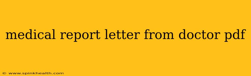 medical report letter from doctor pdf