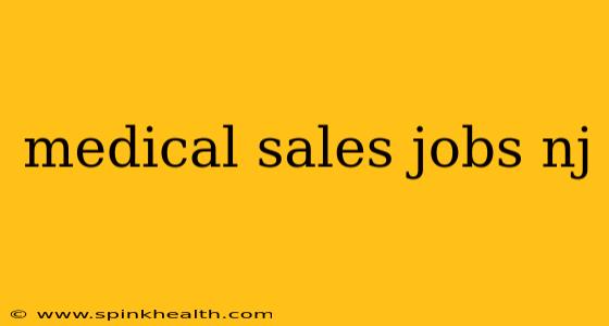 medical sales jobs nj