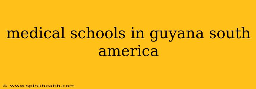 medical schools in guyana south america