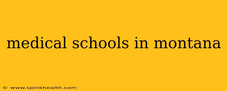medical schools in montana