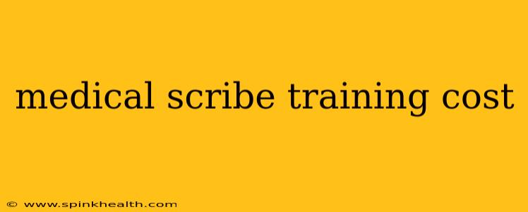 medical scribe training cost