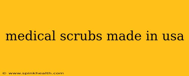 medical scrubs made in usa