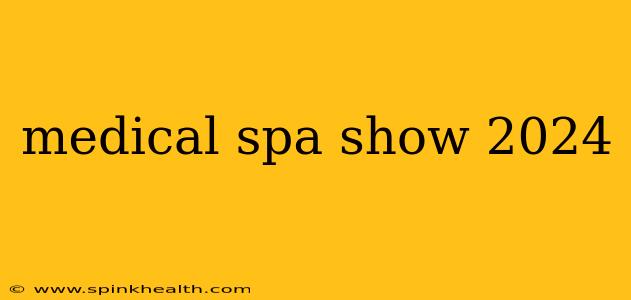 medical spa show 2024