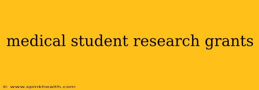 medical student research grants