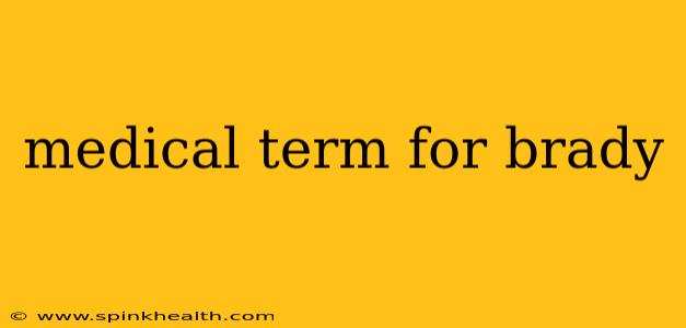 medical term for brady