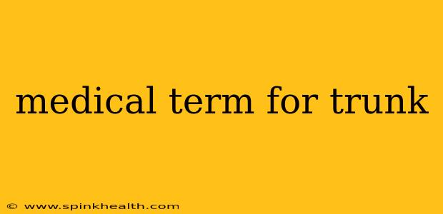 medical term for trunk
