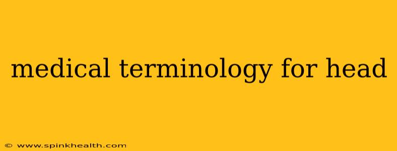 medical terminology for head