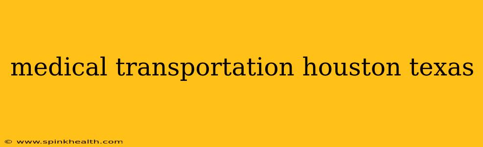 medical transportation houston texas