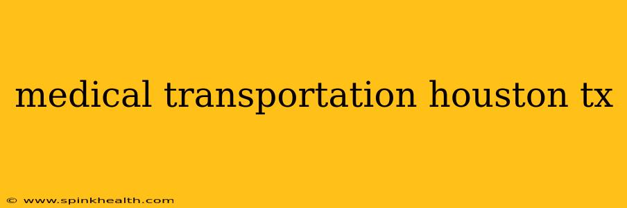 medical transportation houston tx