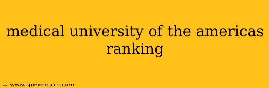 medical university of the americas ranking
