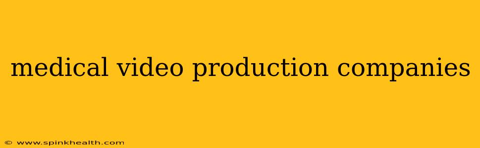 medical video production companies