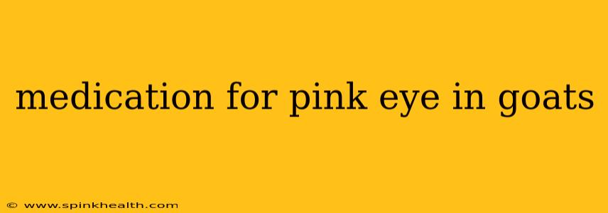medication for pink eye in goats