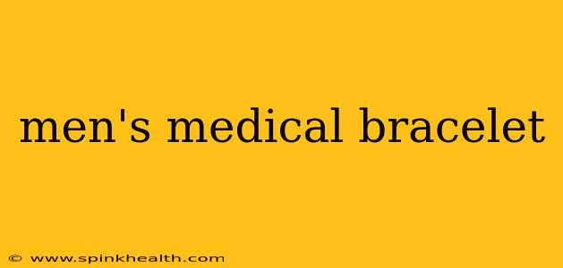 men's medical bracelet