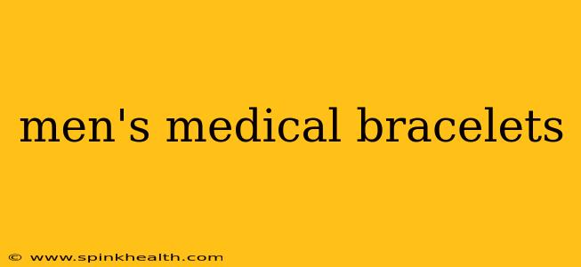 men's medical bracelets