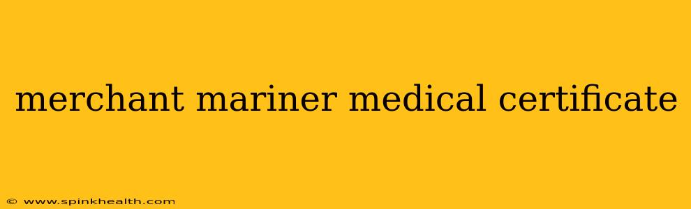 merchant mariner medical certificate