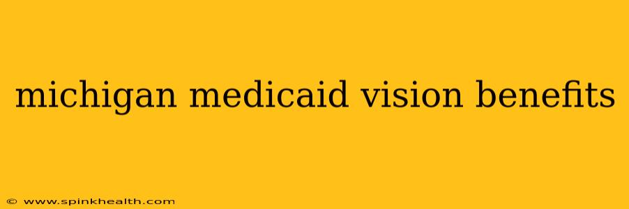 michigan medicaid vision benefits