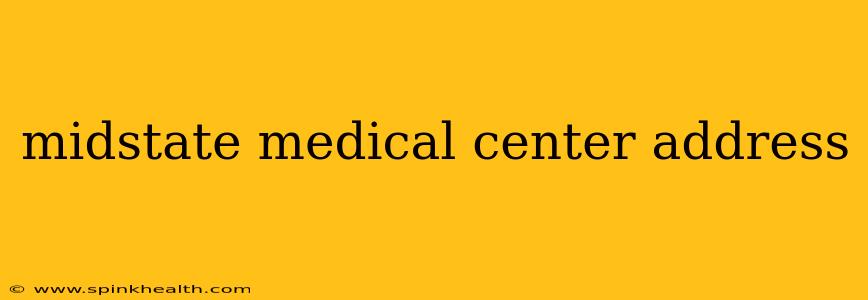 midstate medical center address