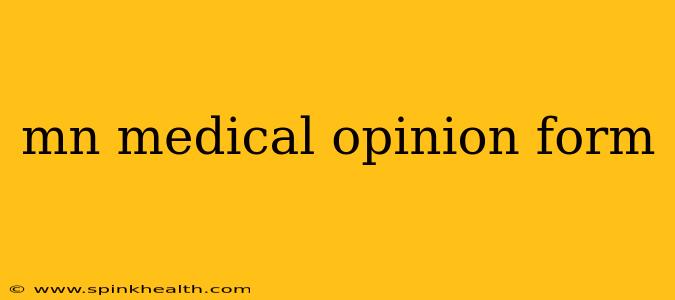 mn medical opinion form