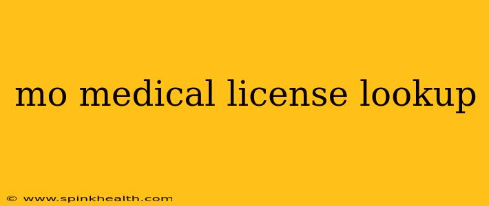 mo medical license lookup