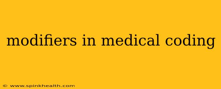 modifiers in medical coding